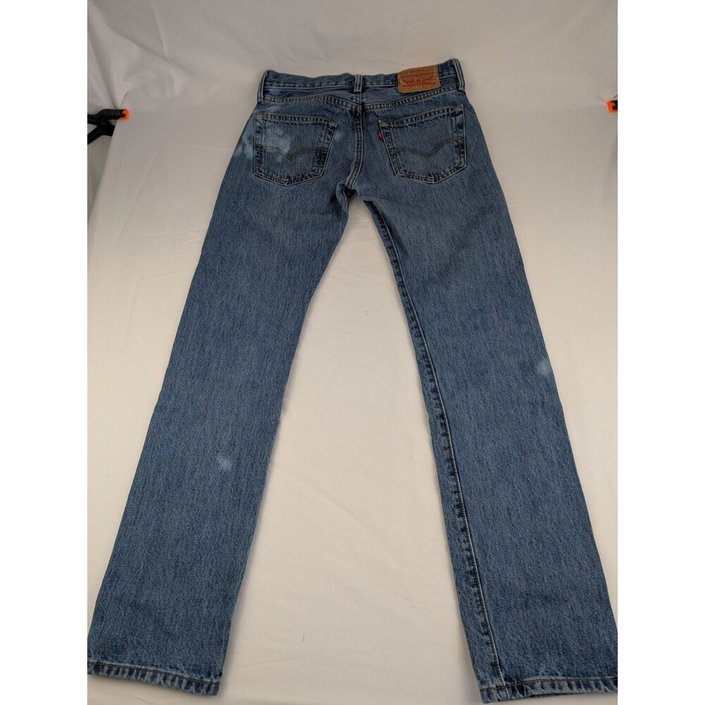 Levi's Men's 28x32 Premium 501 XX Jeans Blue Original Straight Button Fly